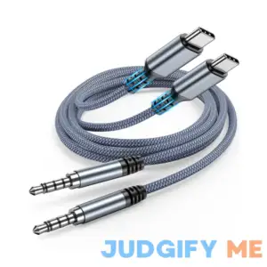 Highwings USB C to 3.5mm Aux Audio Cable (2-Pack) for iPhone 15