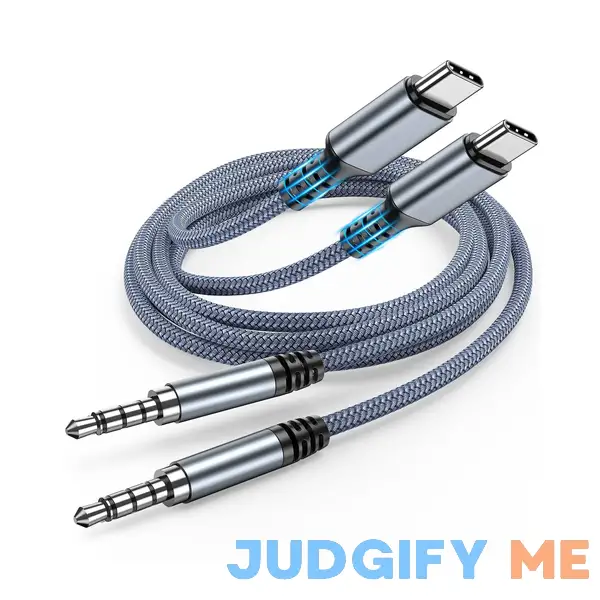 Highwings USB C to 3.5mm Aux Audio Cable (2-Pack) for iPhone 15 Highwings USB C to 3.5mm Aux Audio Cable (2-Pack) for iPhone 15
