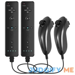 Hiyuky Wii Controller 2 Pack with 2 Nunchucks