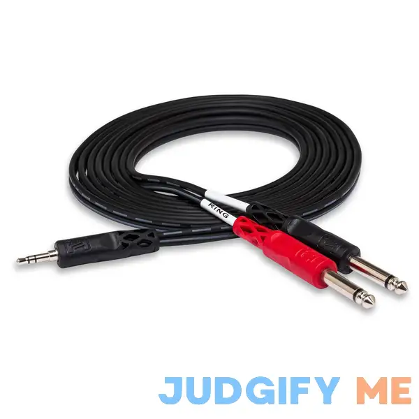 Hosa CMP-159 3.5mm TRS to Dual 1/4" TS Stereo Breakout Cable Hosa CMP-159 3.5mm TRS to Dual 1/4" TS Stereo Breakout Cable