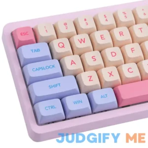 Hyekit PBT Keycaps 132 Keys Marshmallow Keycaps Dye-Sublimation Cute Keycaps XDA Profile Custom Keycaps for Cherry Gateron MX Switches Mechanical