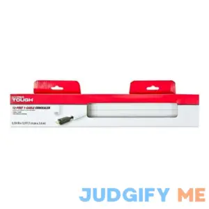 Hyper Tough 12Ft White Small PVC Cable Concealer with Connectors