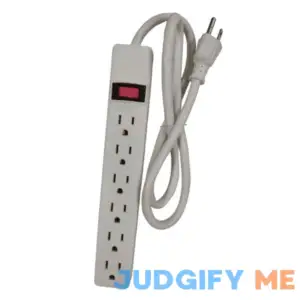 Hyper Tough Indoor 6-Outlet Power Strp With 2.5-Foot Cord