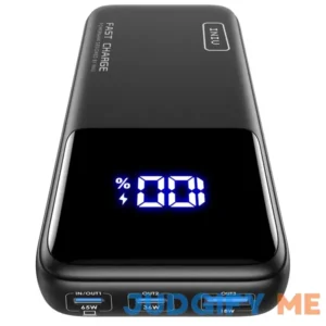 INIU Power Bank 20000mAh 65W USB C Laptop Portable Charger PD QC Fast Charging 3-Output External Battery Pack for Laptop MacBook Dell XPS iPad