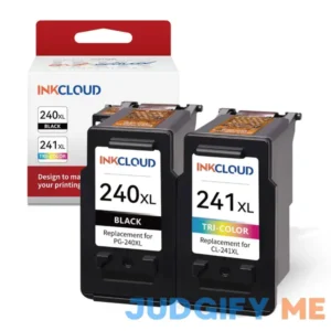 INKCLOUD Compatible Ink Cartridges Replacement for Canon PG-240XL CL-241XL 240 XL 241 XL for Canon MG3620 MG3600 MG3220 MG3222 MG2120 TS5120 MX472