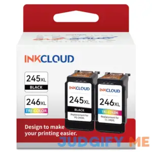 INKCLOUD Compatible Ink Cartridges Replacement for Canon PG-245XL CL-246XL for Canon Pixma MX492 MX490 MG3022 MG2920 MG2522 TS202 MG2420 MG2520 MG292