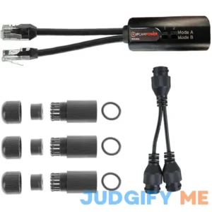 IPCamPower POE Combiner Splitter Adapter Run 2 IP Cameras on 1 Cable