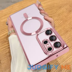 Illians Case for Samsung Galaxy S23 Ultra Built-in Magnet Camera Lens Protector Shockproof Protection Anti-Scratch Samsung