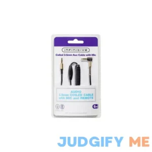Infinitive Coiled 3.5 mm Aux Cable with Mic
