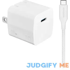 Insignia 20W USB-C Compact Wall Charger Kit for Smartphones
