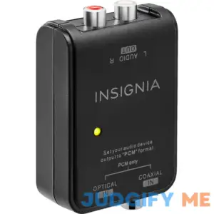 Insignia Black Optical Coaxial Digital-to-Analog Converter