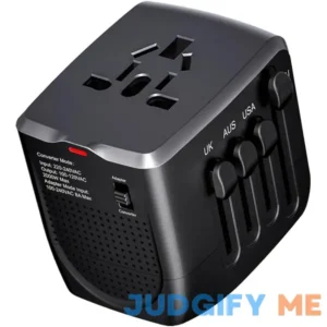 International Travel Adapter Voltage Converter Steps Down 220V to 110V for Cell Phones