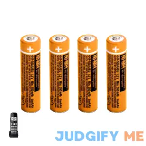 JAPUSOON 6 PACK HHR-55AAABU NI-MH AAA Rechargeable Battery for Panasonic
