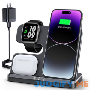JARGOU 3 in 1 Wireless Charging Station Wireless Charger for iPhone 15 14 13 12 11 Pro Max/X/8 Charging Station for Multiple Devices for Apple Watch