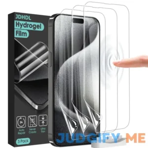 JDHDL [3 Pack Soft Hydrogel Film Screen Protector for iPhone 15 Pro Max/iPhone 15 Plus