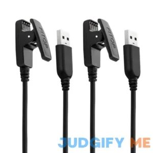 JIUJOJA 2Pack for Garmin Approach S20/G10 Forerunner 235/35/64/230/630/645/645 Music/735XT/Vivomove HR/Lily Smart Watch Replacement Charger Charging