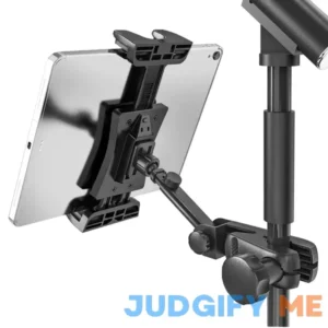 JUBOR Tablet Holder for Microphone Stand Mic Music Stand Tablet Holder for iPad