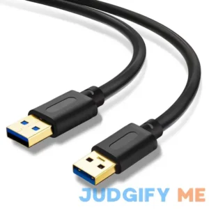 Jelly Tang USB 3.0 A to A Male Cable USB to USB Cable USB Male to Male Cable USB Cord with Gold-Plated Connector for Hard Drive Enclosures