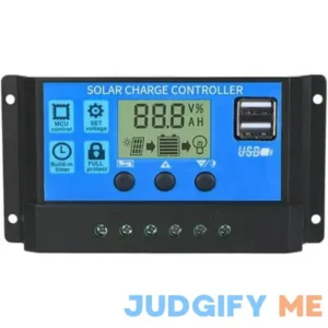 Jinyi 100a Solar Charge Controller Solar Panel Battery Intelligent Regulator with Dual USB Port 12v/24v PWM Auto Paremeter Adjustable LCD Display