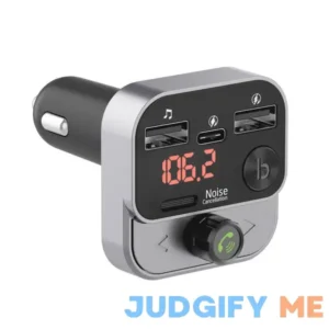 Just Wireless Bluetooth FM Transmitter with USB-C and USB-A Charging Port