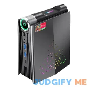 KAMRUI Gaming PC Mini PC 32GB RAM 512GB SSD AMD Ryzen 7 5700U Small Form Factor Desktop Computer RGB Light 4K UHD