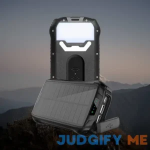 KEUTEK | Portable Solar Power Bank 26800mAh - 99Wh | Lifetime Warranty Black Edition