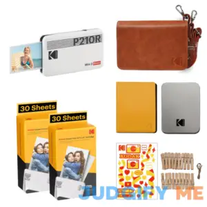 KODAK Mini 2 Retro 4PASS Portable Photo Printer + 68 Sheets Gift Bundle