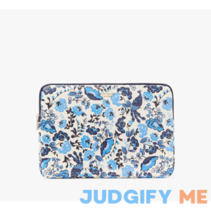Kate Spade Outlet Madison Peacock Floral Printed Universal Laptop Sleeve