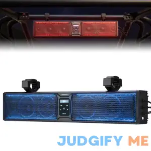 Kemimoto 6 Speakers 26 Inches RGB Universal Sound Bar Fit 1.75''-2.25'' Roll Bar