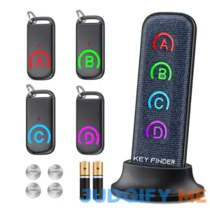 Key Finder Locator: EIRIX New Fabric Wireless Slim RF Key Wallet Finder Item Locator with 80dB Loud Sound and 131ft Working Range