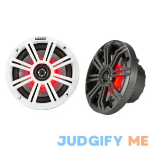 Kicker 45KM654L 6-1/2" LED Marine Coaxial Speakers