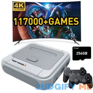 Kinhank Super Console X Retro Video Game Console Built in 117