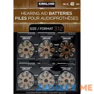 Kirkland Signature 1.45 Volt Mercury Free Hearing Aid Batteries