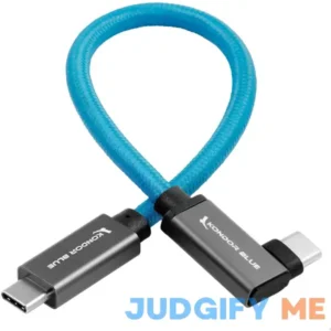 Kondor Blue Right-Angle USB 3.1 Gen 2 Type-C Cable