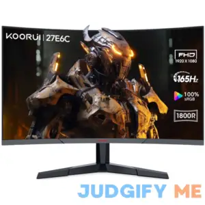 Koorui 27 inch Curved Gaming Monitor 165Hz FHD Computer Monitors