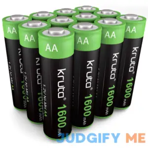 Kruta Solar Lights Batteries AA 1600mah High Capacity 1.2v Ni-MH Rechargeable AA Solar Battery for Outdoor Solar Lights
