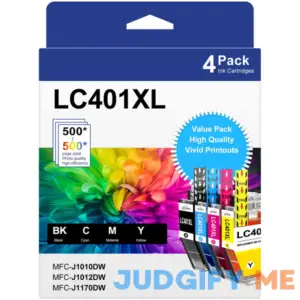 LC401XL Ink Cartridges for Brother Printer Compatible LC401 Ink Replacement for Brother LC401 Ink Cartridges LC401XL High Yield to use with Brother