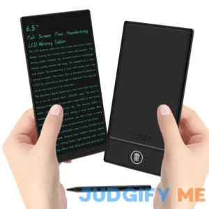 LCD Writing Tablet for Adult: 6.5 Inch Mini Full Screen Drawing Board Reusable Digital Notepad Portable Use for Office Study Teaching