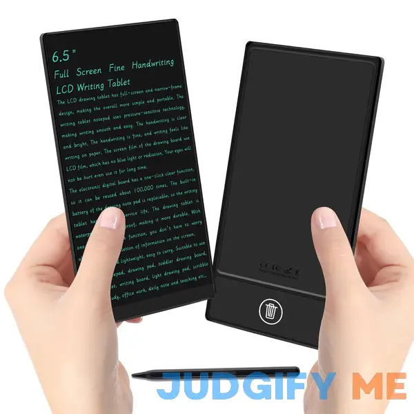 LCD Writing Tablet for Adult: 6.5 Inch Mini Full Screen Drawing Board Reusable Digital Notepad Portable Use for Office Study Teaching LCD Writing Tablet for Adult: 6.5 Inch Mini Full Screen Drawing Board Reusable Digital Notepad Portable Use for Office Study Teaching
