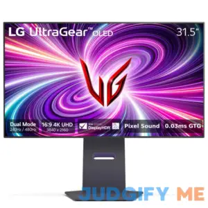LG 32" UltraGear OLED Dual Mode UHD 240Hz and FHD 480Hz 0.03ms G-Sync Compatible Gaming Monitor