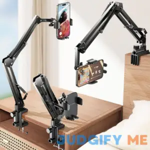 LISEN for Gooseneck Phone Holder for Bed Desk [3rd Upgrade] Cell Phone Stand for Desk Bed iPhone Holder Laying Down