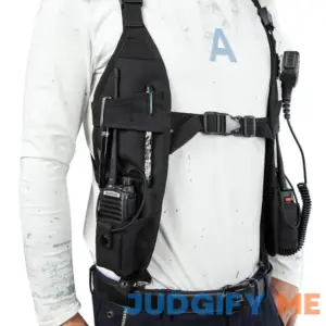 LUITON Radio Shoulder Harness Holster Chest Holder Universal Vest Rig for Police Firefighter Two Way Radio Search Rescue Essentials