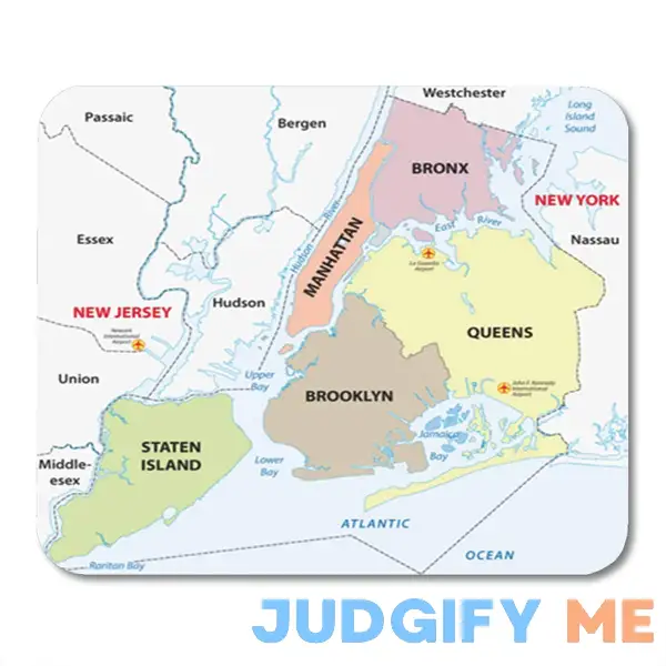 Laddke Manhattan New York City Boroughs Map Brooklyn Queens Area Mousepad Mouse Pad Mouse Mat 9x10 inch Laddke Manhattan New York City Boroughs Map Brooklyn Queens Area Mousepad Mouse Pad Mouse Mat 9x10 inch