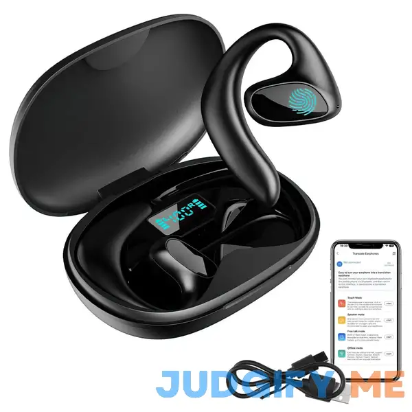 Language Translator Earbuds Two Way Real-time Translation 144 Language with Bluetooth & APP Online Instant Voice Translation for Travel Business Language Translator Earbuds Two Way Real-time Translation 144 Language with Bluetooth & APP Online Instant Voice Translation for Travel Business