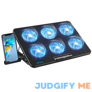 Laptop Cooling Pad Gaming Laptop Cooler with 6 Quiet Fans Laptop Fan Cooling Pad Fits 12-17 Inch Laptop