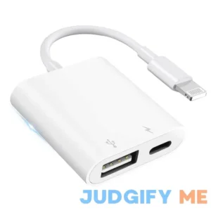 Lightning to USB Camera Adapter for iPhone with Charging Port USB 3.0 Female OTG Cable for iPad to Connect USB Flash Drive U Disk Keyboard Mouse
