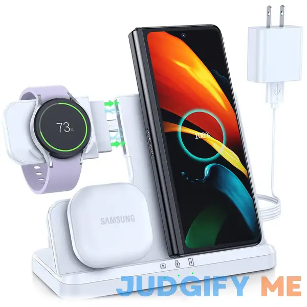 Lk Wireless Charging Station for Samsung 3 in 1 Wireless Charger Compatible for Samsung S23 Ultra Plus S22 S21 S20 Z Flip 5/4/3 Fold Note20 Lk Wireless Charging Station for Samsung 3 in 1 Wireless Charger Compatible for Samsung S23 Ultra Plus S22 S21 S20 Z Flip 5/4/3 Fold Note20