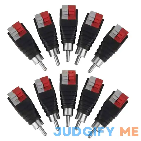 Lollipop Speaker Wire Cable to Audio Male RCA Connector Adapter Jack Plug 10pcs/set Lollipop Speaker Wire Cable to Audio Male RCA Connector Adapter Jack Plug 10pcs/set
