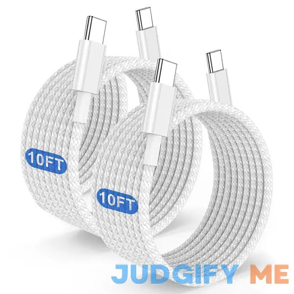 Long USB C to C Fast Charging Cable 10ft