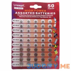 Loopacell High Power Super Alkaline Button Cell Assorted 1.5v Battery Ag3/lr41 Ag4/lr626 Ag5/lr754 Ag10/lr1130 Ag13/lr44